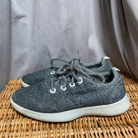 Allbirds The Wool Runners Gray Lace Up Merino Wool Shoes - Picture 2 of 7
